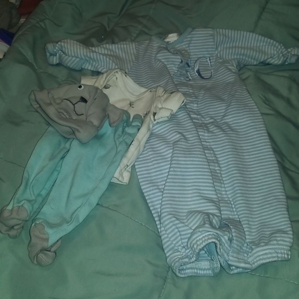Carter and magnolia preemie outfits.